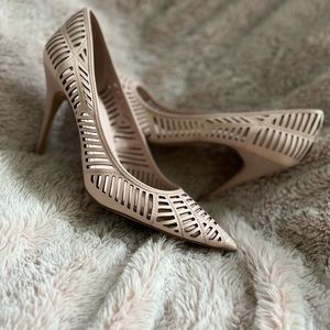 BCBG pink pumps